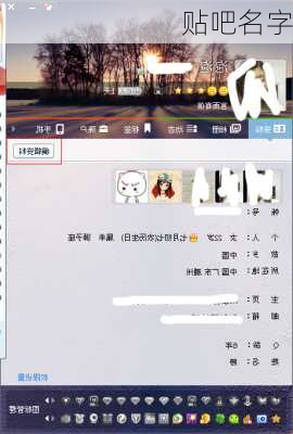 贴吧名字