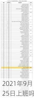 2021年9月25日上班吗-第3张图片-滋味星座网