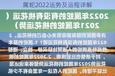 属蛇2022运势及运程详解-第3张图片-滋味星座网