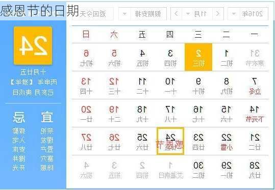 感恩节的日期-第2张图片-滋味星座网