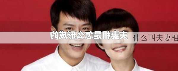 什么叫夫妻相-第1张图片-滋味星座网