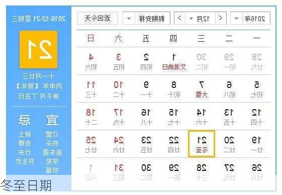 冬至日期-第2张图片-滋味星座网