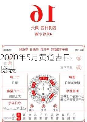 2020年5月黄道吉日一览表-第3张图片-滋味星座网