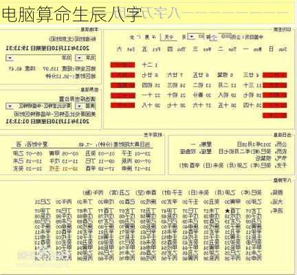 电脑算命生辰八字-第1张图片-滋味星座网