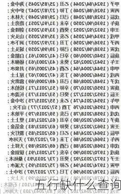 五行缺什么查询-第3张图片-滋味星座网