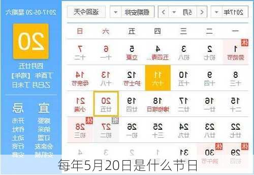 每年5月20日是什么节日-第3张图片-滋味星座网