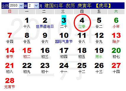 2017年立春时间-第2张图片-滋味星座网