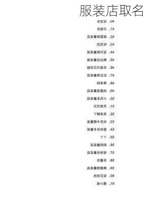 服装店取名-第2张图片-滋味星座网