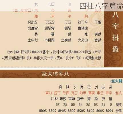 四柱八字算命-第3张图片-滋味星座网