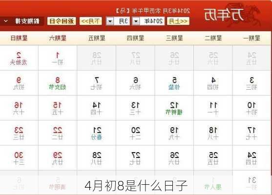 4月初8是什么日子-第3张图片-滋味星座网