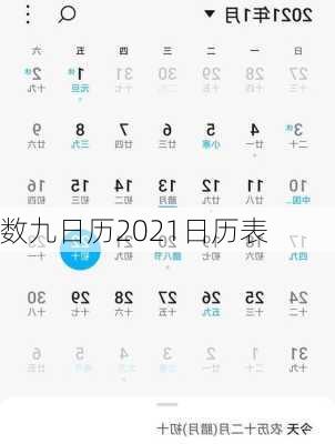 数九日历2021日历表-第3张图片-滋味星座网