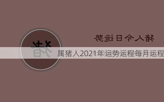 属猪人2021年运势运程每月运程-第3张图片-滋味星座网