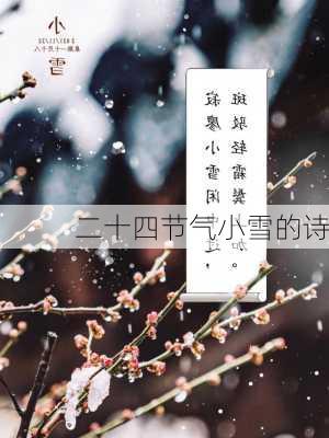 二十四节气小雪的诗-第3张图片-滋味星座网