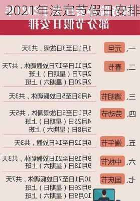 2021年法定节假日安排-第2张图片-滋味星座网