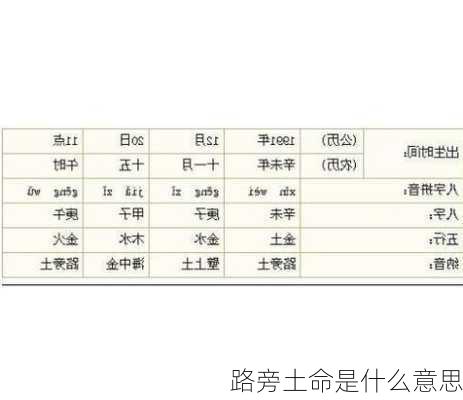 路旁土命是什么意思-第2张图片-滋味星座网