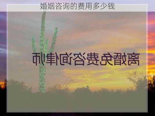 婚姻咨询的费用多少钱-第2张图片-滋味星座网