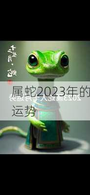 属蛇2023年的运势