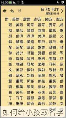 如何给小孩取名字-第3张图片-滋味星座网