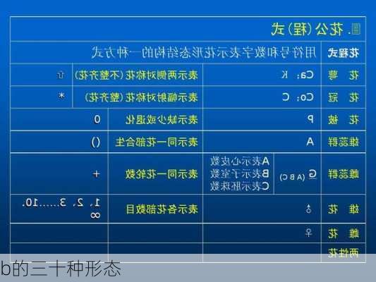 b的三十种形态-第1张图片-滋味星座网