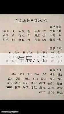 生辰八字-第3张图片-滋味星座网