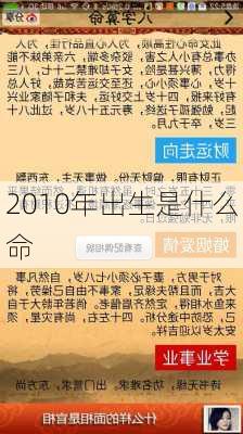 2010年出生是什么命