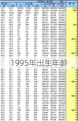 1995年出生年龄-第3张图片-滋味星座网