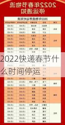 2022快递春节什么时间停运-第3张图片-滋味星座网