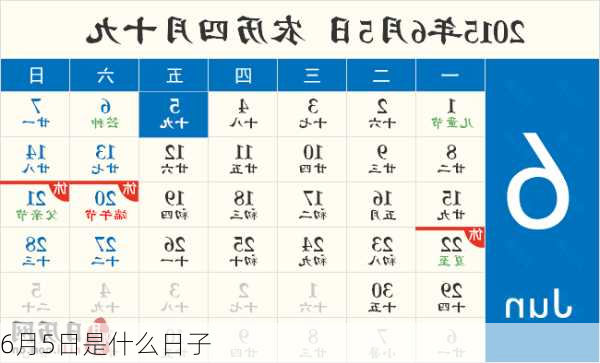 6月5日是什么日子-第2张图片-滋味星座网