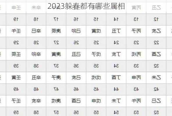 2023躲春都有哪些属相-第3张图片-滋味星座网