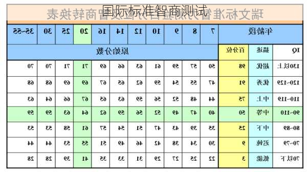 国际标准智商测试