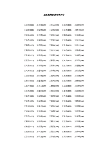 姓名打分数-第3张图片-滋味星座网