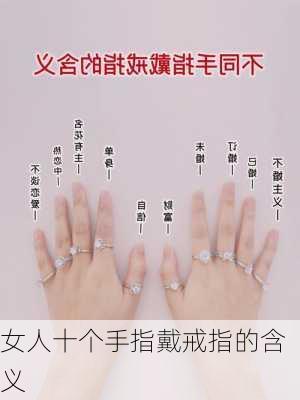 女人十个手指戴戒指的含义-第3张图片-滋味星座网