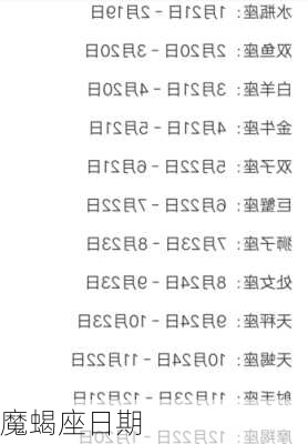 魔蝎座日期-第3张图片-滋味星座网