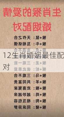 12生肖婚姻最佳配对-第3张图片-滋味星座网