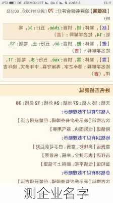 测企业名字-第2张图片-滋味星座网