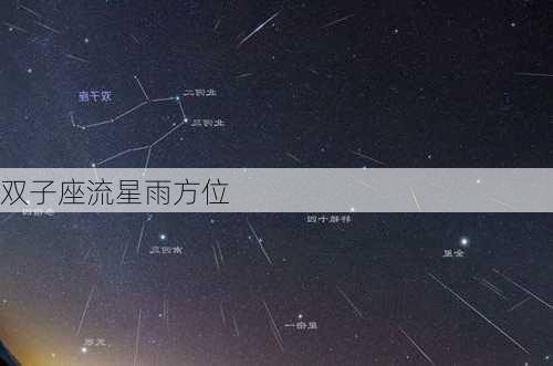 双子座流星雨方位