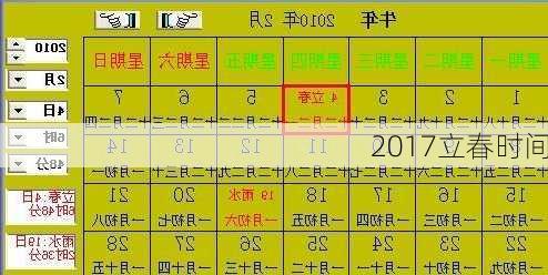 2017立春时间-第3张图片-滋味星座网