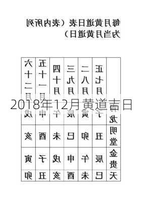 2018年12月黄道吉日-第3张图片-滋味星座网