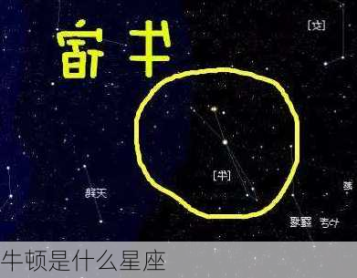 牛顿是什么星座