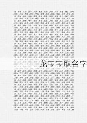 龙宝宝取名字-第1张图片-滋味星座网