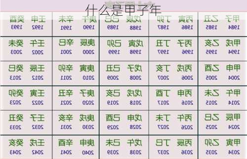 什么是甲子年-第3张图片-滋味星座网