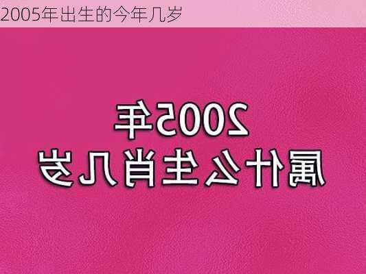 2005年出生的今年几岁-第1张图片-滋味星座网