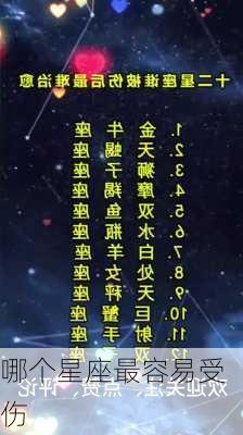 哪个星座最容易受伤-第2张图片-滋味星座网