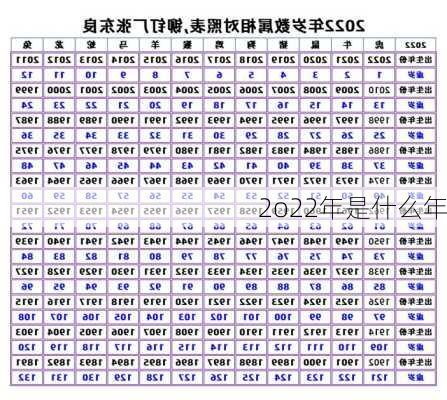 2o22年是什么年-第2张图片-滋味星座网