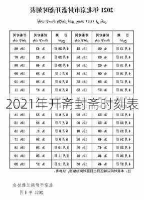 2021年开斋封斋时刻表-第2张图片-滋味星座网