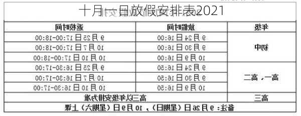 十月一日放假安排表2021-第3张图片-滋味星座网