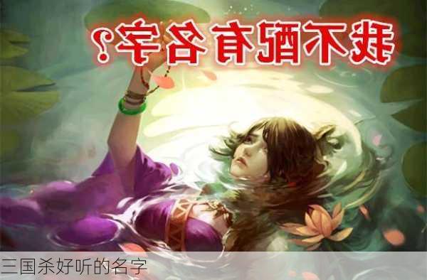 三国杀好听的名字-第1张图片-滋味星座网