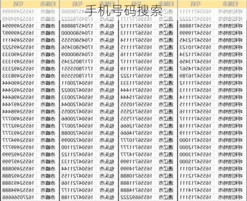 手机号码搜索-第2张图片-滋味星座网