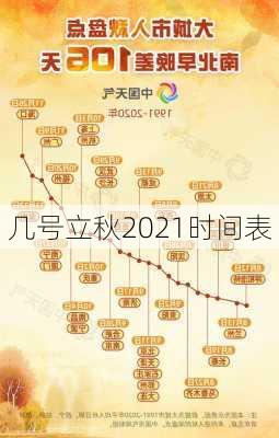 几号立秋2021时间表-第2张图片-滋味星座网