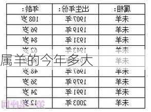 属羊的今年多大-第2张图片-滋味星座网